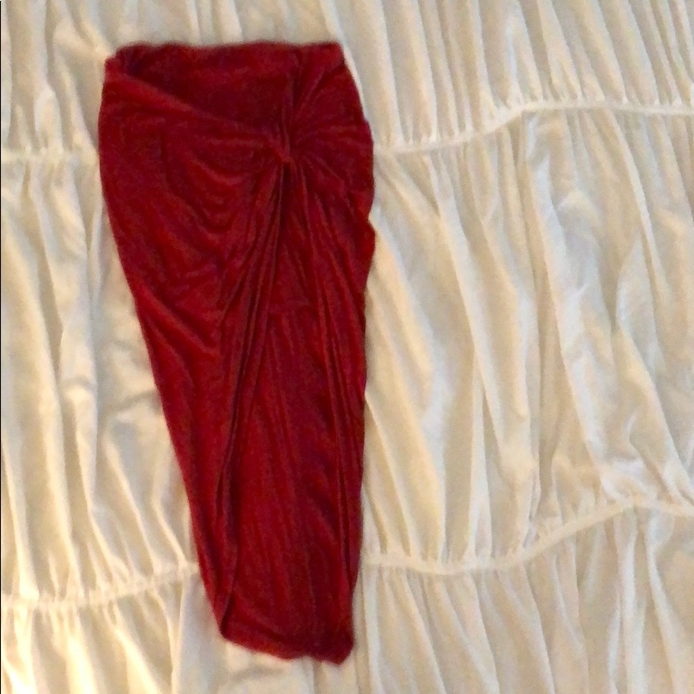 Red Windsor skirt